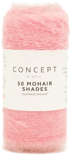 Katia 50 Mohair Shades 036 Kauwgom roze