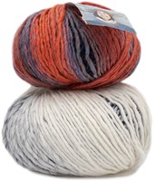 Katia Knit Ensemble 400 Off-white/Dark blue/Orange/Blue