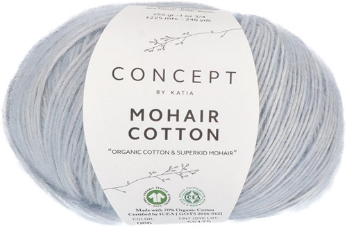 Katia Mohair Cotton 086 Gris Azulado