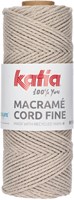 Katia Macramé Cord Fine 205 Beige bruin