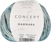 Katia Marmara 100 Blue / Rust Brown / Dark Blue