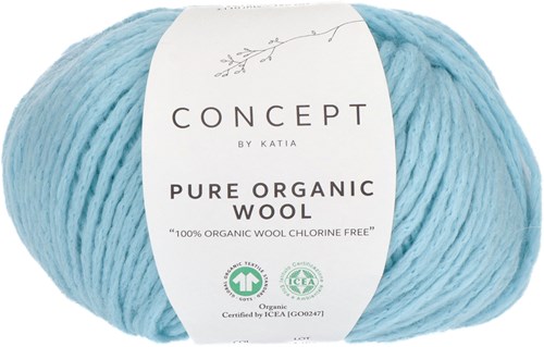 Katia Pure Organic Wool 059 Celeste Sucio