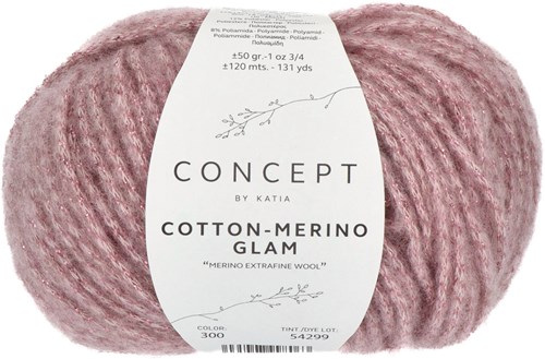 Katia Cotton-Merino Glam 300 Rosa