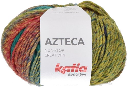 Katia Azteca 7884 Turquoise/Geel/Blauw/Groen