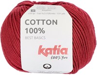 Katia Cotton 100% 054 Wijn rood
