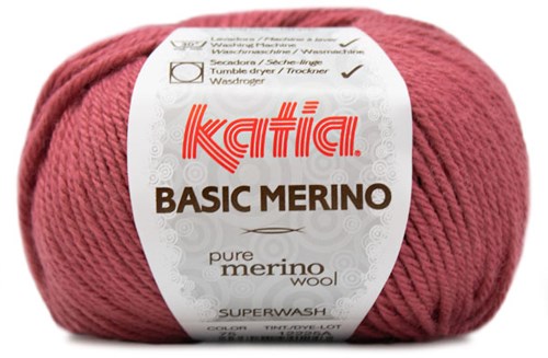 Katia Basic Merino 075 Frambozen Rood