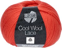 Lana Grossa Cool Wool Lace 021 Salmon Red