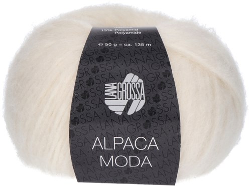 Lana Grossa Alpaca Moda 001 White