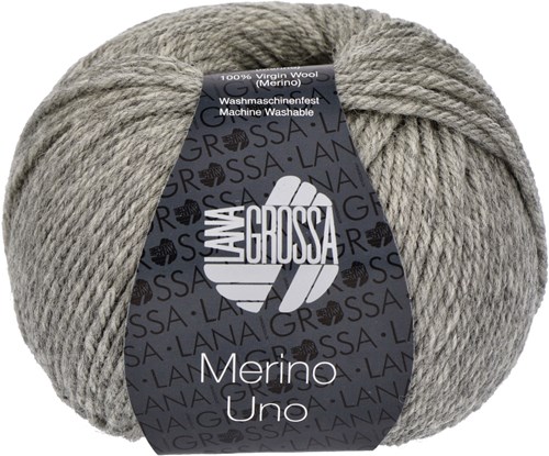 Lana Grossa Merino Uno 010 Lichtgrijs