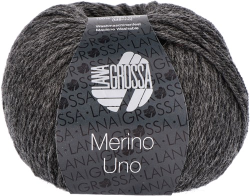 Lana Grossa Merino Uno 011 Donkergrijs