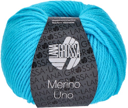 Lana Grossa Merino Uno 007 Turquoise-Blue