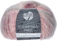 Lana Grossa Silkhair Haze Print 1214 Light Gray / Salmon / Purple / Pale Pink