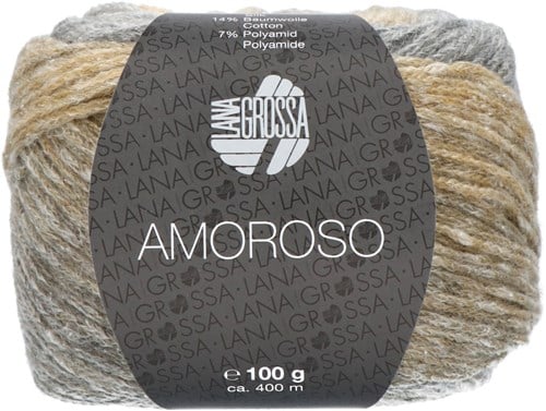 Amoroso Omslagdoek Breipakket 2 Grège / green beige / light gray / sand yellow