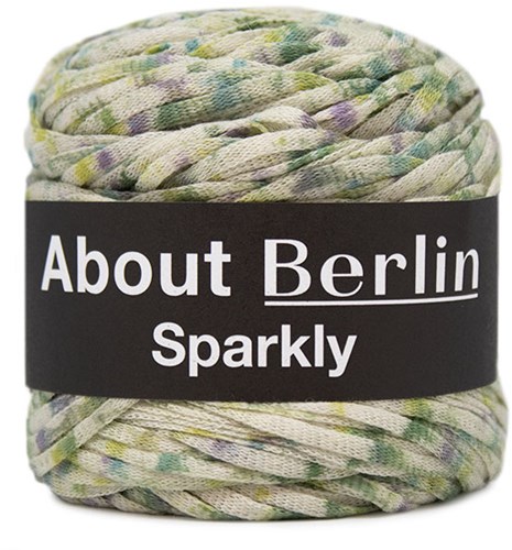 Lana Grossa Sparkly 012 Raw White / Purple / Yellow-Green / Petrol
