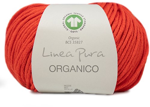 Lana Grossa Organico Uni 125 Neon Red