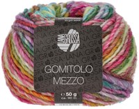 Lana Grossa Gomitolo Mezzo 121 Orange / Light green / Pink / Purple / Rose / Turquoise / Petrol