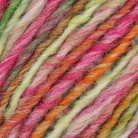Lana Grossa Gomitolo Mezzo 121 Orange / Light green / Pink / Purple / Rose / Turquoise / Petrol-2
