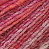 Lana Grossa Gomitolo Mezzo 127 Gray purple/wine red/gray/terracotta/fuchsia/salmon/red/purple-2