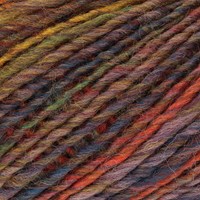 Lana Grossa Gomitolo Mezzo 129 Orange/rust/brown red/night blue/violet blue/gray purple-2