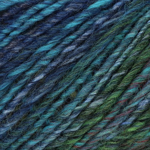 Lana Grossa Gomitolo Mezzo 132 Turquoise/royal/petrol/navy/night blue/red violet/yellow green/grass green/gra-2