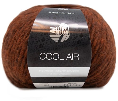 Lana Grossa Cool Air 16 Red-Brown