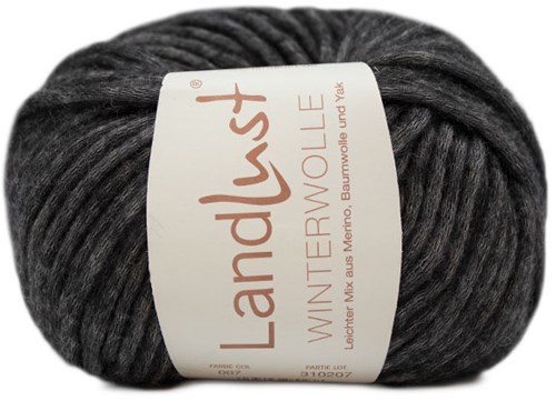 Lana Grossa Landlust Winterwolle 007 Anthracite