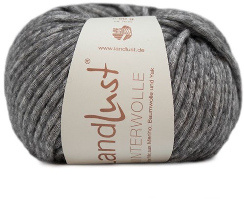 Lana Grossa Landlust Winterwolle 008 Medium grey