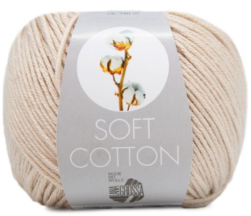 Lana Grossa Soft Cotton 003 Grege