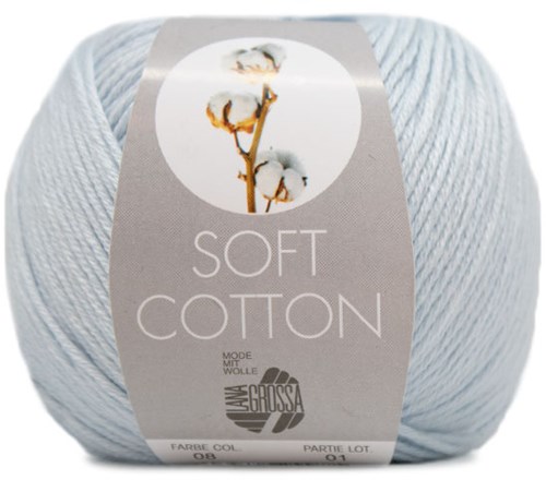 Lana Grossa Soft Cotton 008 Light Blue