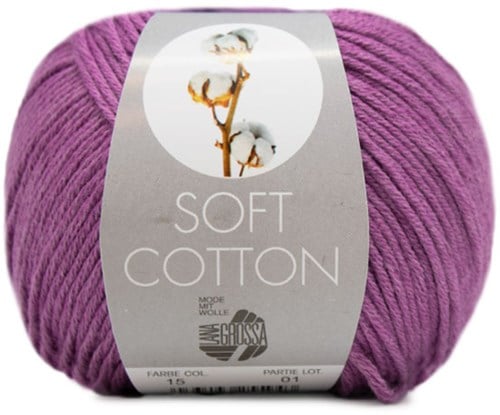 Lana Grossa Soft Cotton 015 Violet
