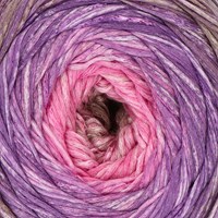 Lana Grossa Gomitolo Sole 919 Violet - Rose - Pink - Grey Beige - Grey Brown-2