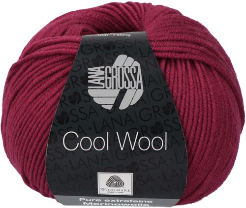Lana Grossa Cool Wool 468 Wijnrood
