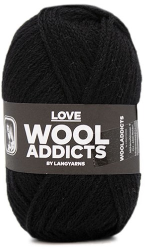 Lang Yarns Wooladdicts Love 004 Black