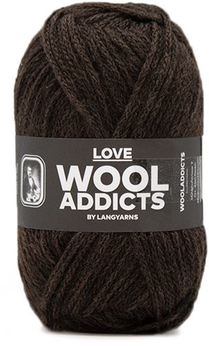 Lang Yarns Wooladdicts Love 067 Dark Brown