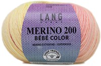 Lang Yarns Merino 200 Bebe Color 354 Multicolour rose/blue/yellow