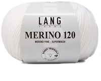 Lang Yarns Merino 120 0001 Wit