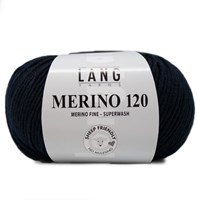 Lang Yarns Merino 120 0025 Nachtblauw