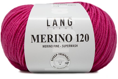 Lang Yarns Merino 120 0085 Roze