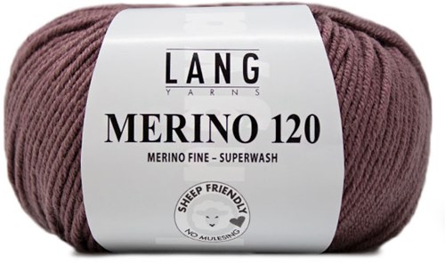 Lang Yarns Merino 120 0148 Donker Oudpaars