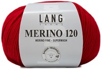 Lang Yarns Merino 120 0160 Vuurrood