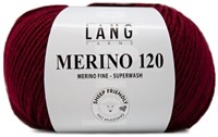 Lang Yarns Merino 120 163 Dark Red