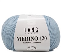 Lang Yarns Merino 120 0173 Ijsblauw