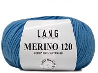 Lang Yarns Merino 120 0206 Midden Blauw