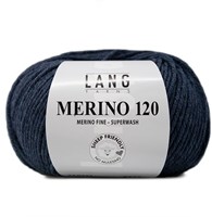 Lang Yarns Merino 120 234 Dark Jeans Mélange