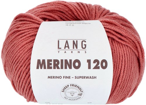 Lang Yarns Merino 120 0287 Rosewood