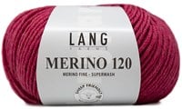 Lang Yarns Merino 120 365 Raspberry Mélange