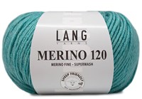 Lang Yarns Merino 120 0372 Aqua Melange