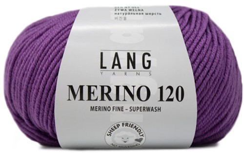 Lang Yarns Merino 120 0446 Paars