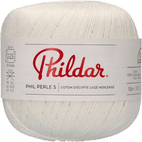 Phildar Phil Perle 5 2014 Blanc