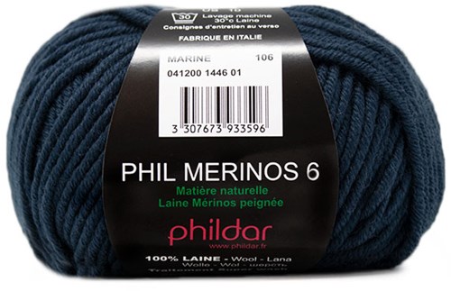 Phildar Phil Merinos 6 1446 Marine